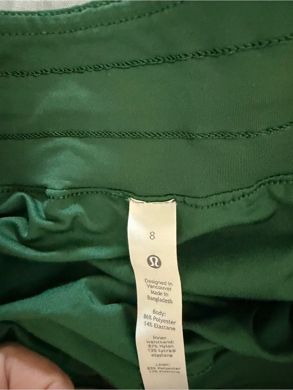 lululemon athletica Women's Emerald Green Athletic Shorts